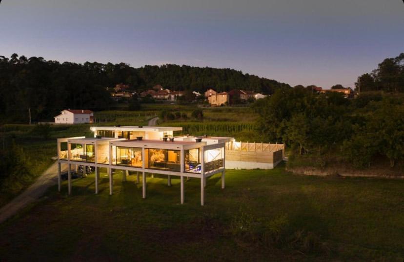 Glass Cube Outes Exterior foto